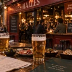 Bar halles dijon : tapas et bière en terrasse, ambiance pub britannique
