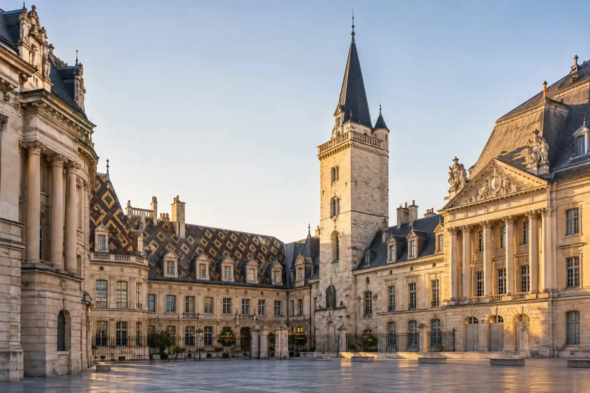 Tour Philippe le Bon à Dijon vue depuis le palais des ducs