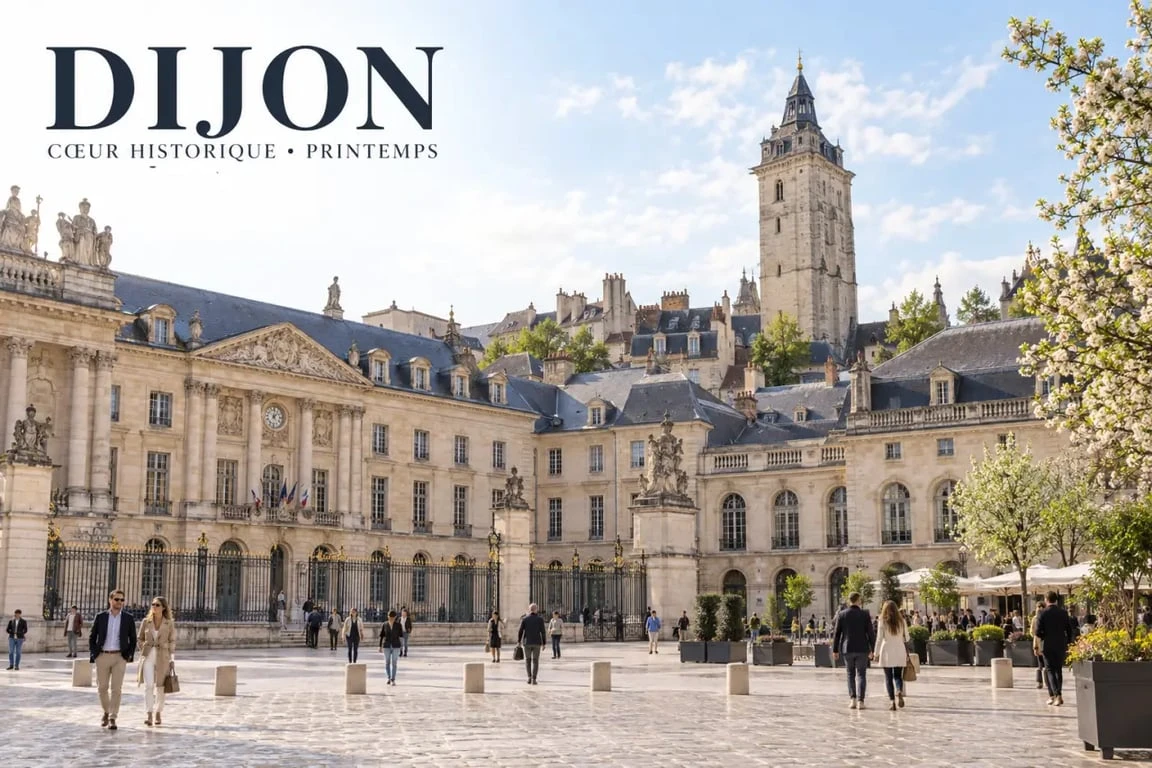 Dijon monuments à visiter avec le Palais des Ducs et la Tour Philippe le Bon