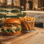 Le bourguignon burger dijon : burger artisanal à Dijon, comté et oignons confits