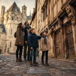 Que visiter a dijon avec des enfants : famille dans le centre historique de Dijon