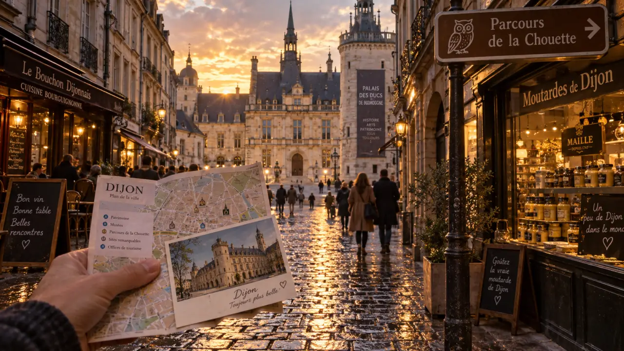 Visiter Dijon centre : parcours de la Chouette dans le centre historique de Dijon