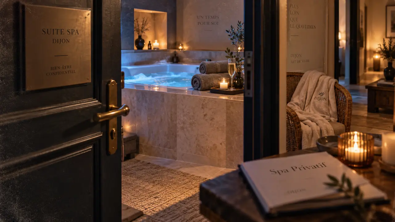 Hôtels spa à Dijon : jacuzzi privatif en suite spa