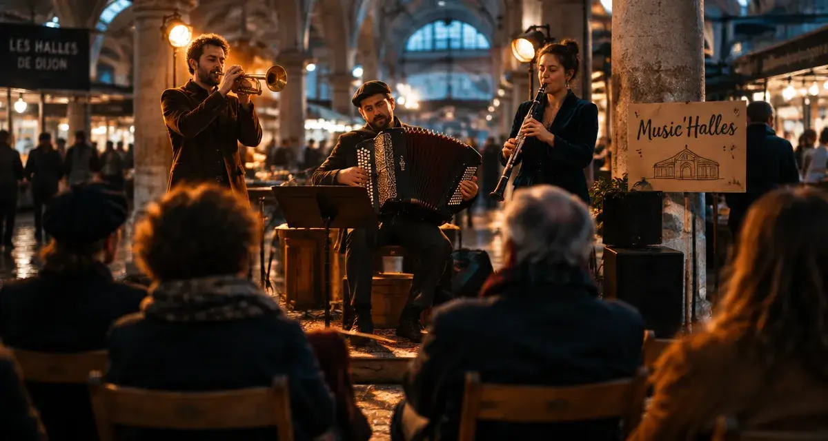Music halles dijon : concert sous les Halles de Dijon