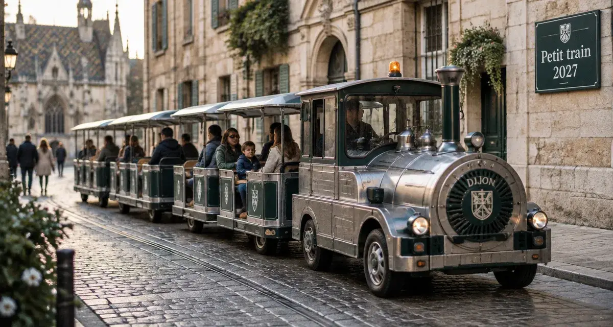Un petit train touristique annoncé à Dijon pour mai 2027