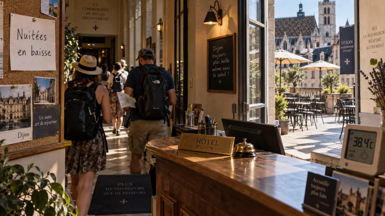 Tourisme à Dijon : les nuitées reculent de 4,3 % durant l’été 2026